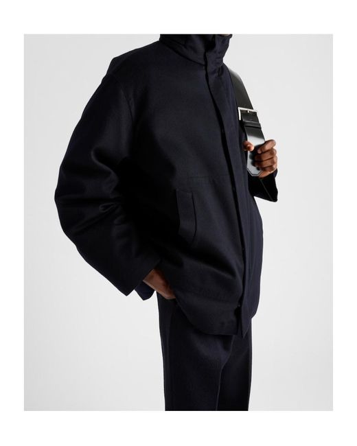Prada Blue Straight Hem Down Jacket for men