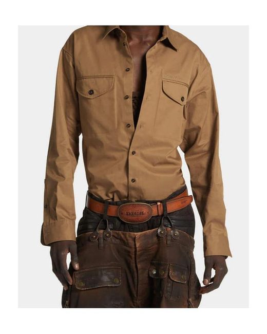 DSquared² Brown Shirts for men