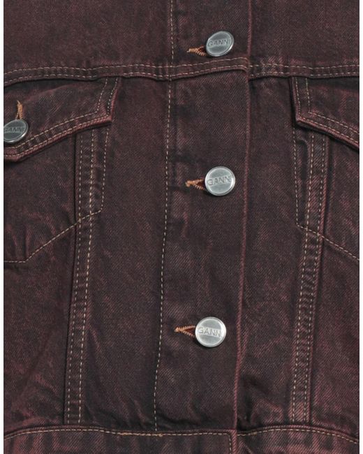 Ganni Brown Denim Jackets
