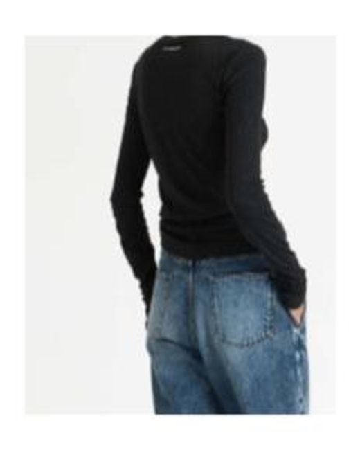 J.W. Anderson Black Jw Anderson Fitted Long Sleeve T-Shirt
