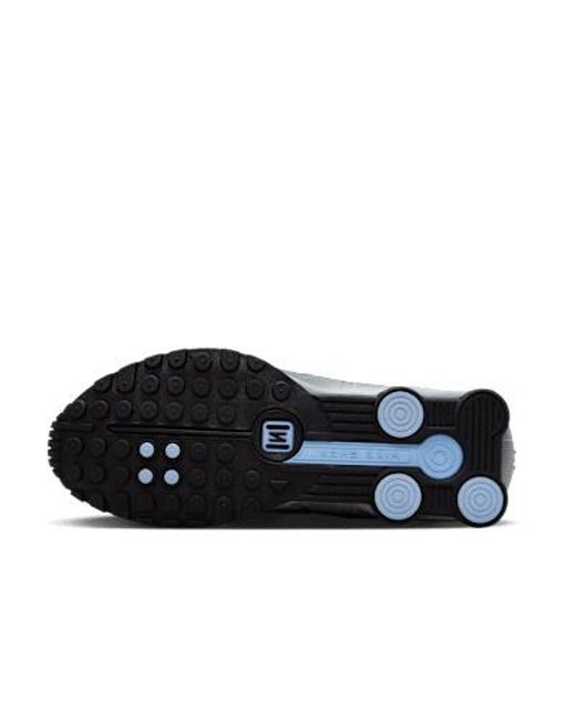 Nike Black Shox R4 Lace-Up Sneakers for men