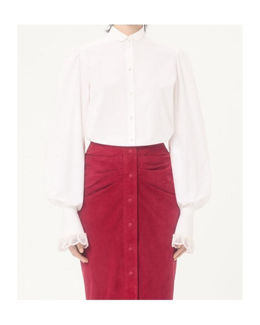 Valentino White Button-Up Long-Sleeved Shirt