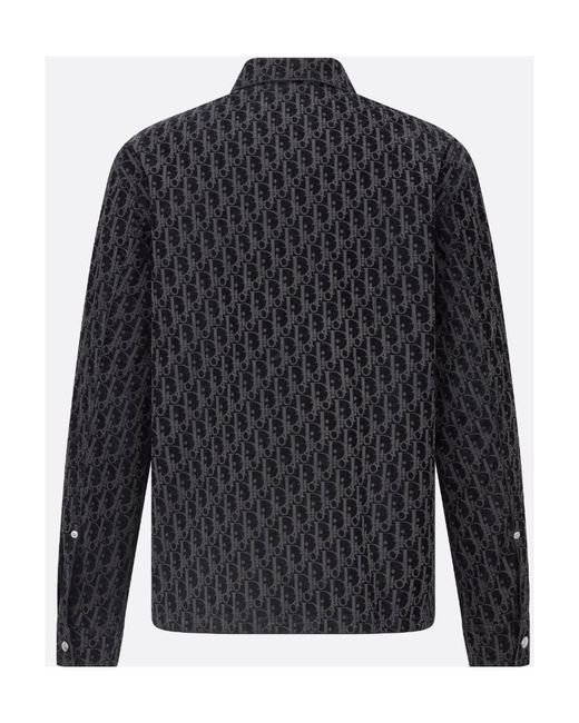 Dior Blue Oblique Overshirt for men