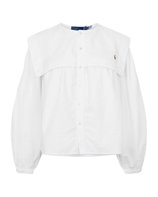 Polo Ralph Lauren White Polo Cotton Blouse
