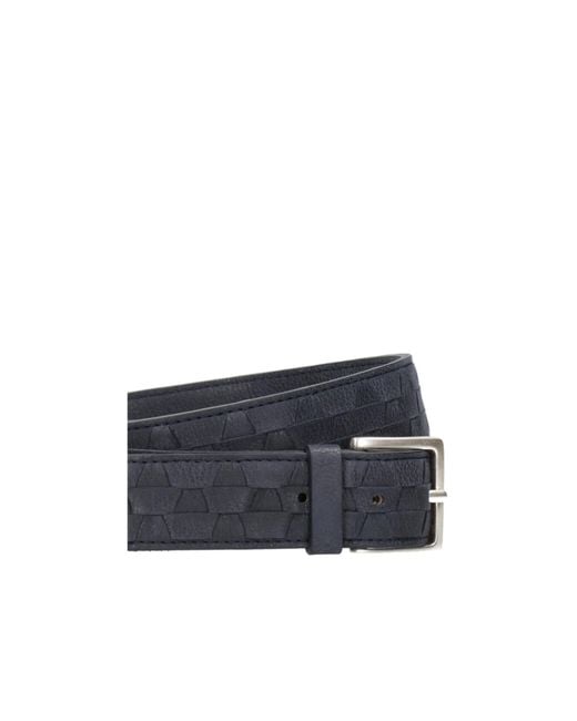 Orciani Blue Adjustable Waist Belt for men