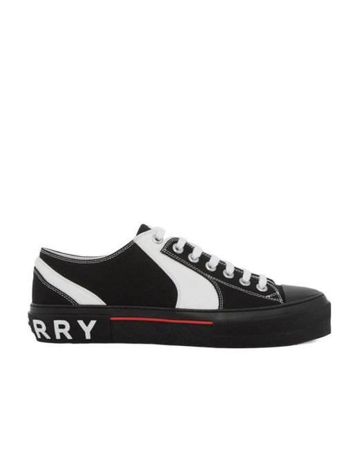 Burberry Black Canvas Low-Top Sneakers for men