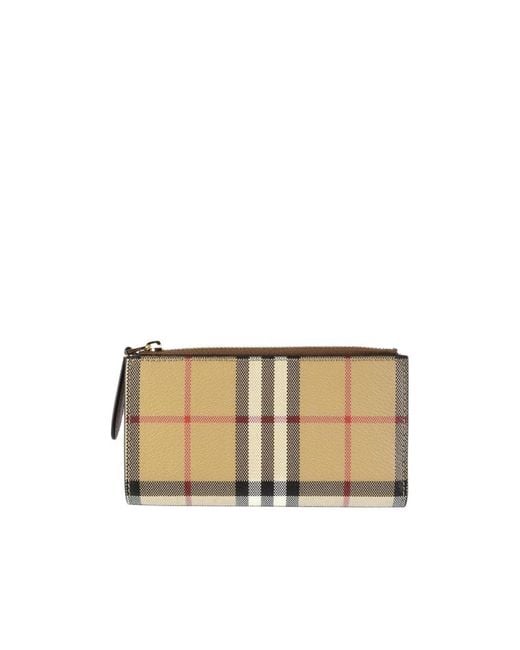 Burberry Natural Plaid Wallet for men