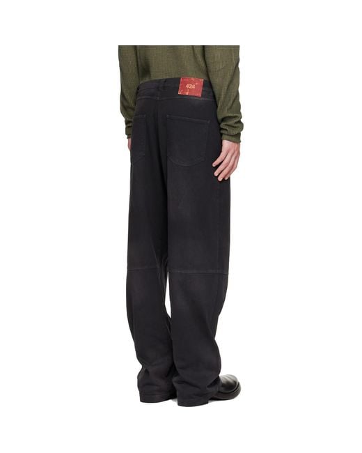 424 Black Academy Trousers for men