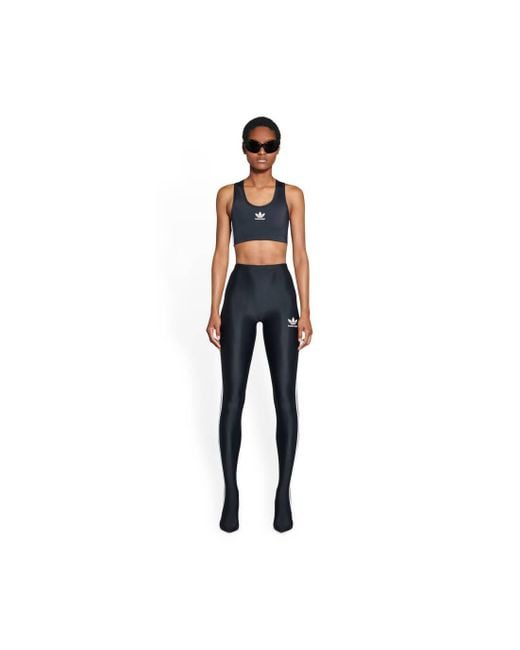 Balenciaga Black X Adidas Logo Printed Cropped Top