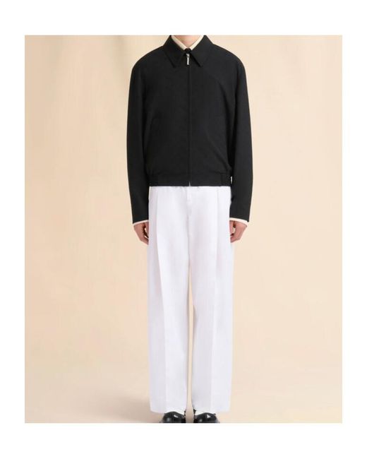 Marni Black Zipped Bomber Jacket for men