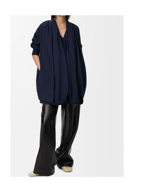 Loewe Blue Draped Dress