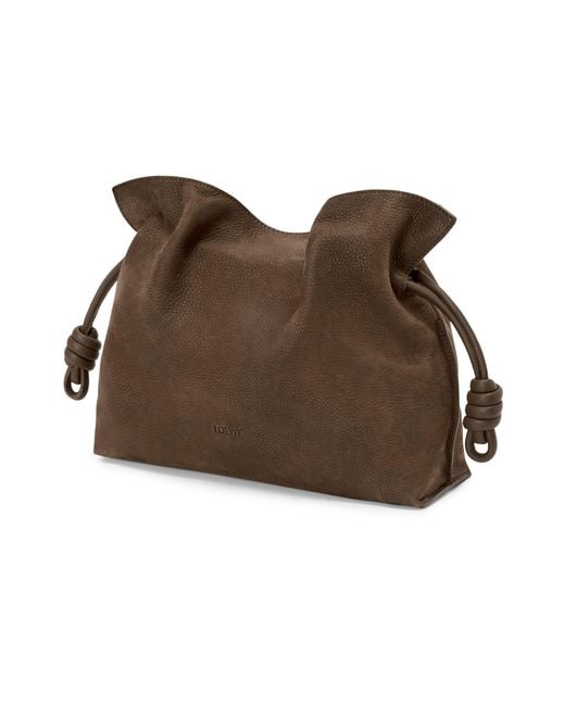 Loewe Brown Medium Flamenco Clutch