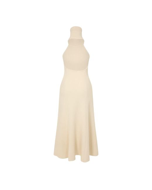 Magda Butrym White Simple Long Dress