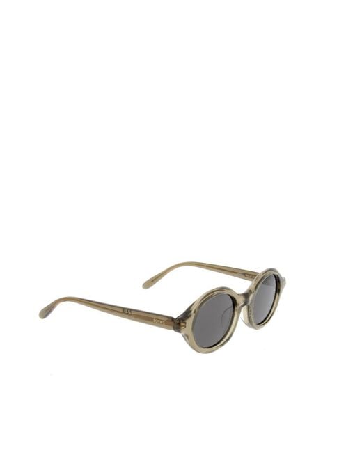 Loewe White Oval Frame Sunglasses