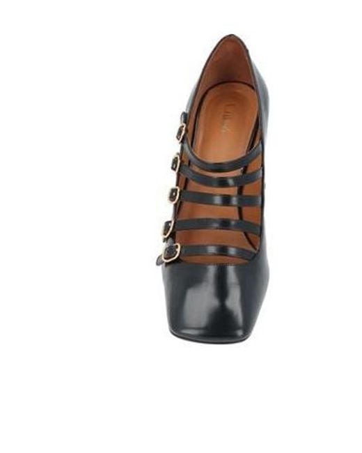 Chloé Black Versatile Patent Leather Mary Janes