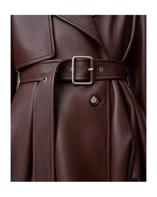 Loewe Brown Balloon Leather Jacket