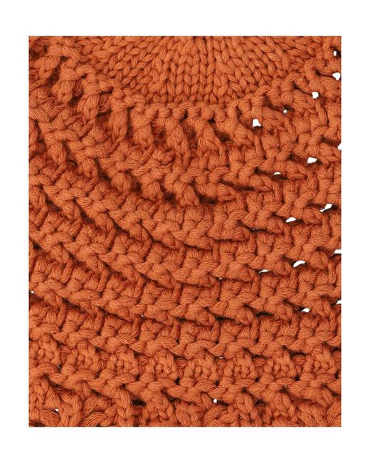 Loro Piana Orange Knitting Hat