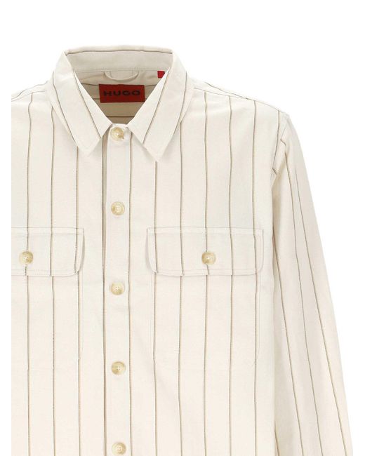 Boss Natural Boss Striped Button-Up Shirt for men
