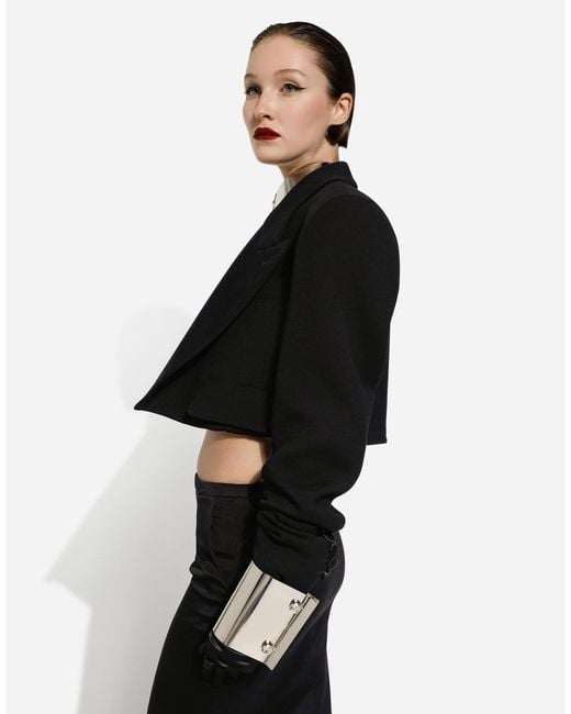 Dolce & Gabbana Black Cropped Blazer