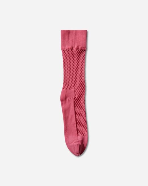 Comme des Garçons Red Nylon Mesh Stockings for men