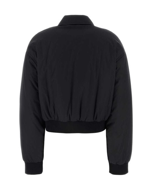 Miu Miu Black Cotton Down Jacket