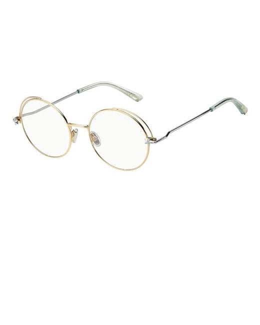 Jimmy Choo Black Eyewear Round Frame Glasses