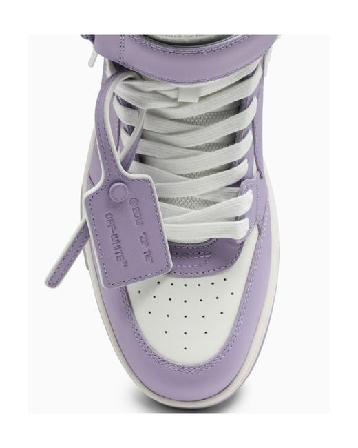 Off-White c/o Virgil Abloh Purple Out Of Office High-Top Sneakers