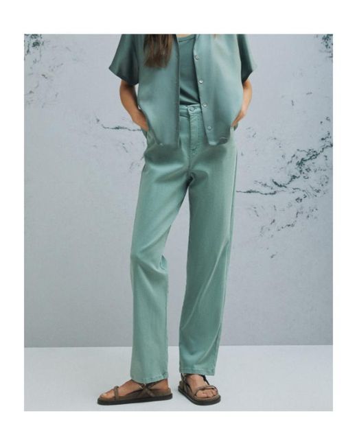 Marella Green Mlmsolista Straight-Leg Trousers