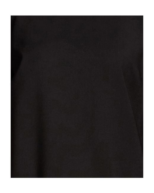Max Mara Black Solid-Color Long-Sleeved Dress