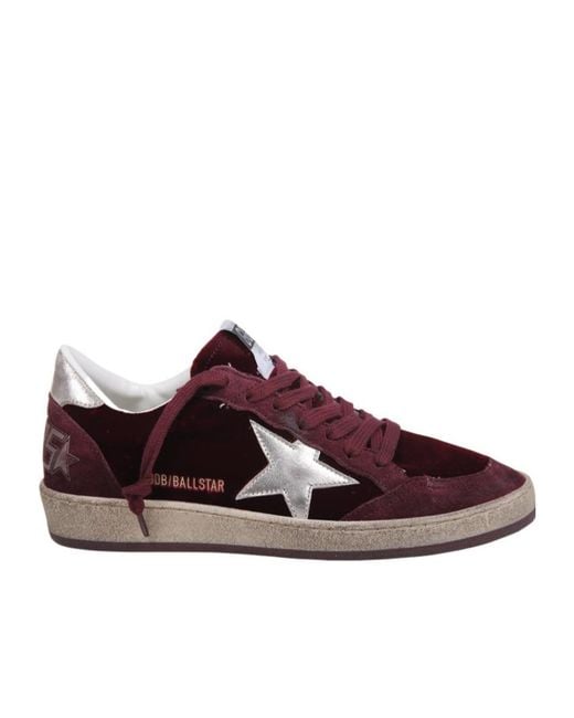 Golden Goose Deluxe Brand Brown Ballstar Lace-Up Sneakers