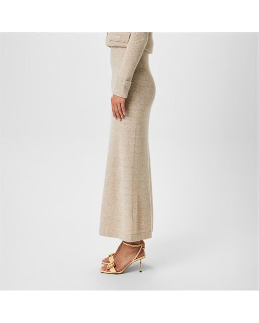 AYA MUSE White Knitted Skirt