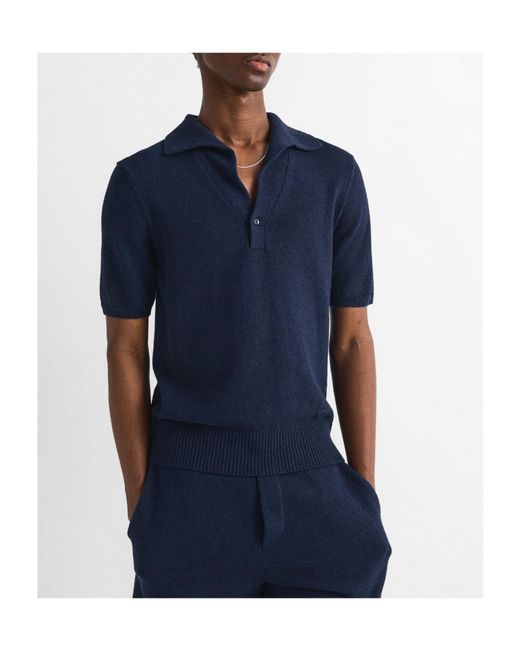 Dolce & Gabbana Blue Minimalist Short-Sleeve Polo Shirt for men