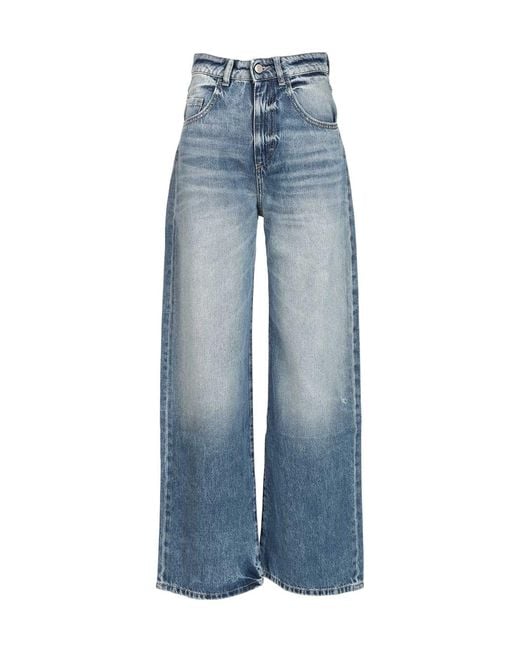 ICON DENIM Blue Poppy Wide-Leg Jeans