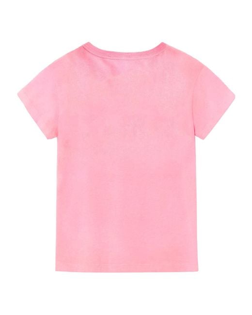 Just Cavalli Pink Just Girls Logo T-Shirt