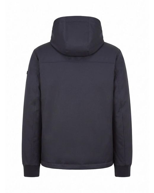Peserico Blue Zip-Up Hooded Padded Jacket for men
