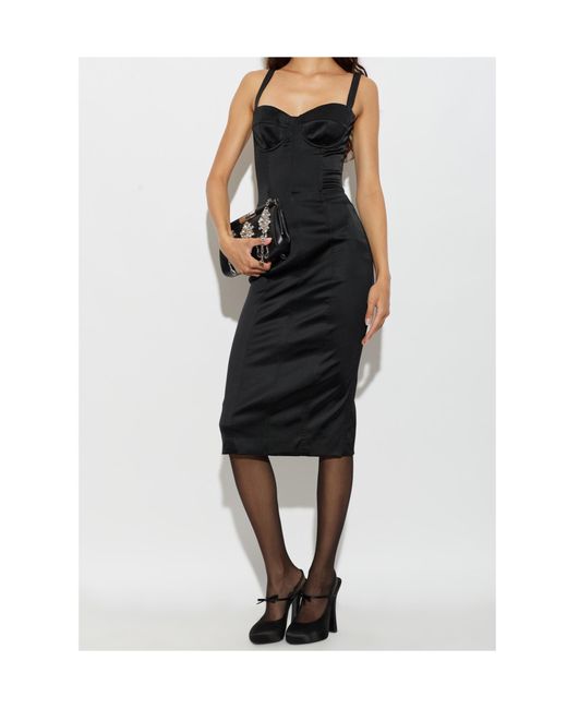 Dolce & Gabbana Black Sleeveless Dress