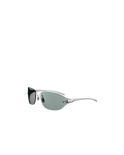 Cartier Blue Logo Rimless Sunglasses