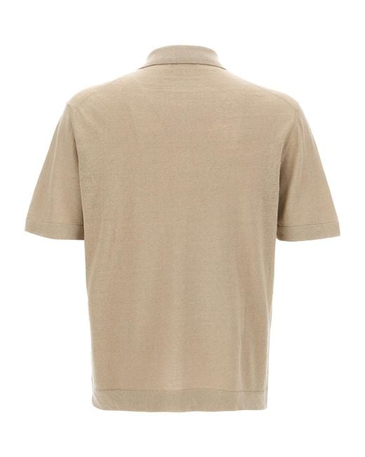 Zanone Natural Lapel Short-Sleeved Shirt for men