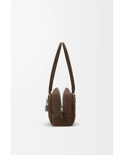Loewe Brown Amazona 31 Padlock Tote Bag