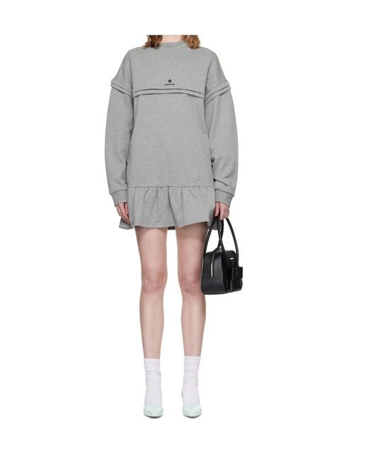 ShuShu/Tong Gray Long-Sleeved Dress