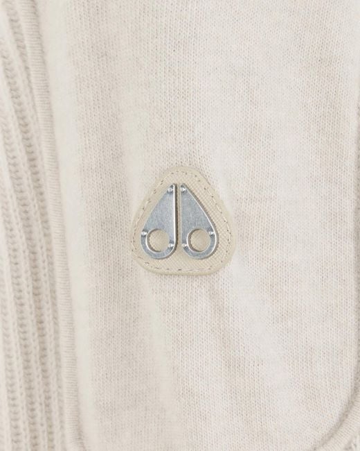 Moose Knuckles White Corina Crewneck Sweater
