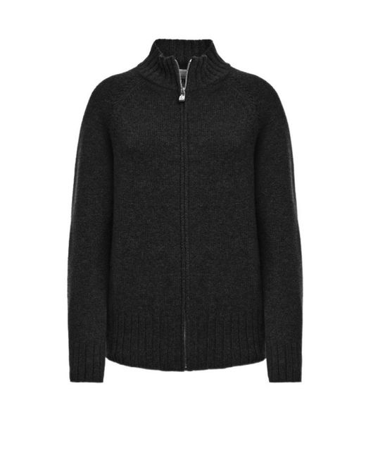 Malo Black Zip Raglan Bomber