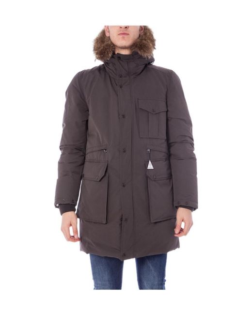 Moncler Purple Long-Sleeved Down Jacket for men