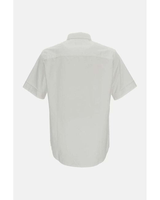 A.P.C. White Short-Sleeved Button-Up Shirt for men