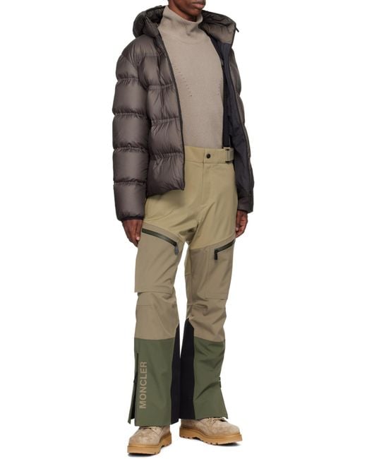 Moncler Green Grenoble Water Repellent Ski Pants for men