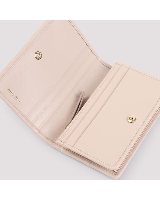 Miu Miu Natural Logo-Lettering Wallet