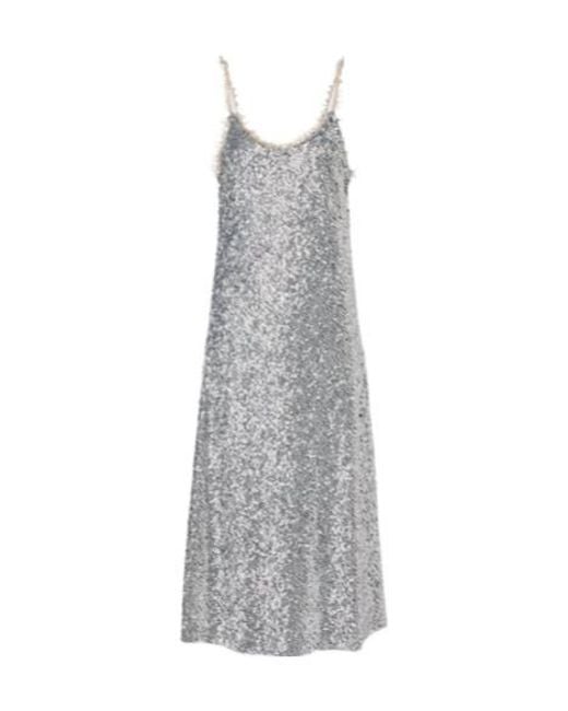 Rabanne Gray Sequined Midi Dress