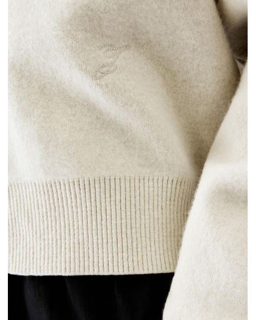 Jacquemus White Button-Up Knit Cardigan for men