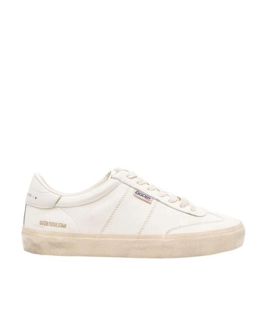 Golden Goose Deluxe Brand White Vintage-Inspired Low-Top Sneakers for men