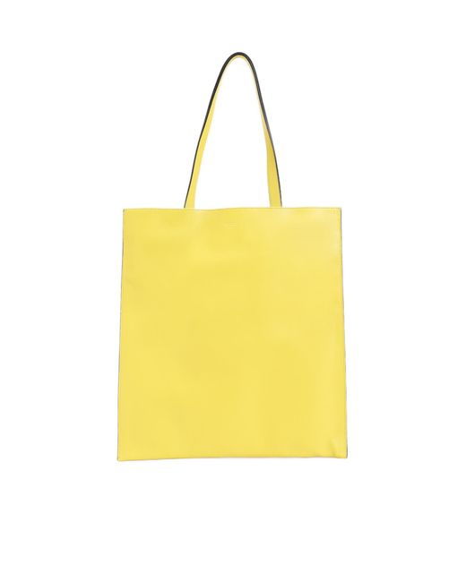Moschino Yellow Smiley Face Logo Handbag